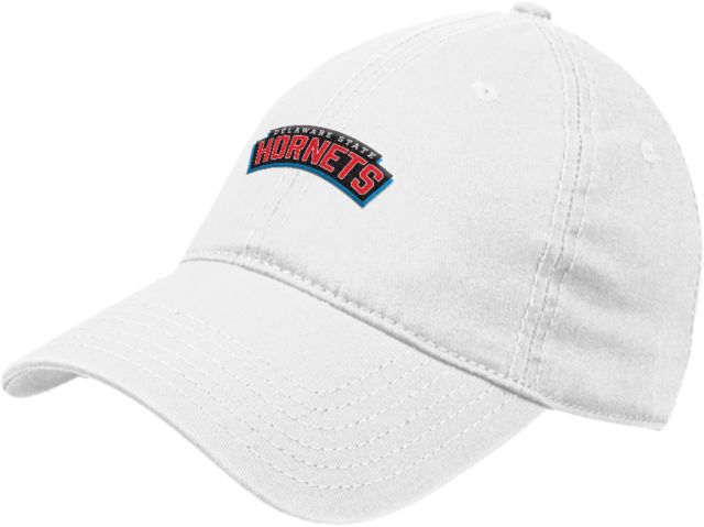 Delaware State Unstructured Adjustable Low Profile Hat Delaware State Primary Athletic Wordmark - ONLINE ONLY