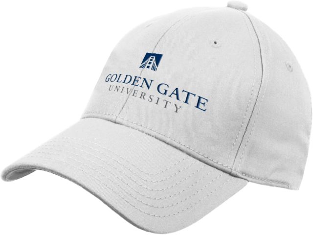 Golden Gate Structured Adjustable Pro Style Hat Golden Gate University Stacked - ONLINE ONLY