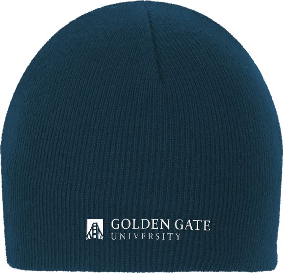 Golden Gate Knit Beanie Golden Gate University Stack Left - ONLINE ONLY