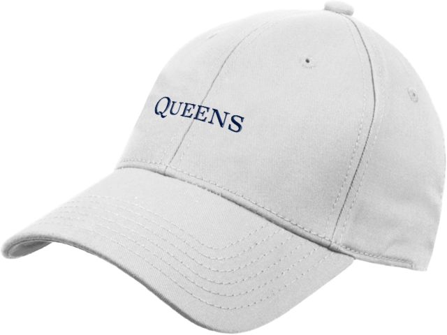 Queens U of Charlotte Structured Adjustable Pro Style Hat Queens Institutional Wordmark Embroidery - ONLINE ONLY