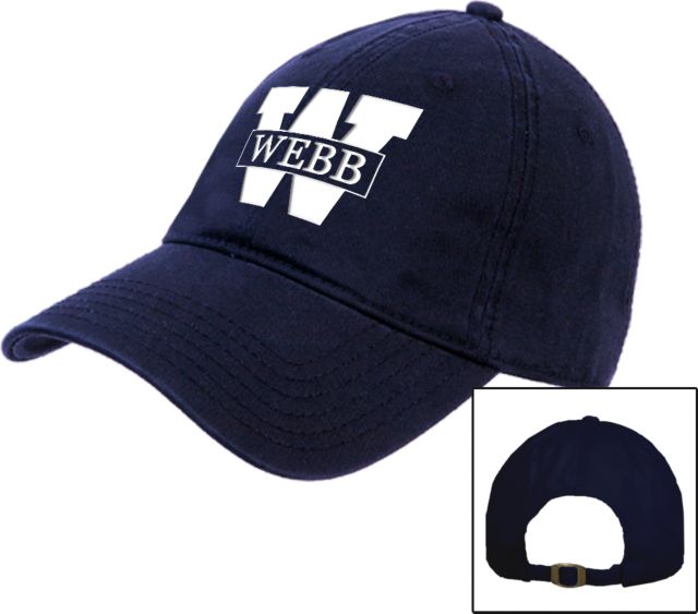 Webb School Unstructured Adjustable Low Profile Hat Webb Athletic W - ONLINE ONLY