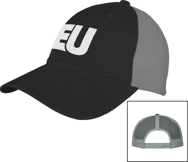 Evangel Black/Charcoal Mesh Back Unstructured Low Profile Hat EU EMB - ONLINE ONLY