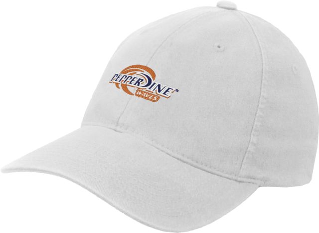 Pepperdine Heavyweight Twill Pro Style Hat Waves Emb | One Size | White