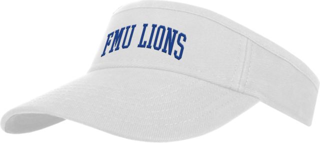 Florida Memorial Brushed Bull Denim Visor FMU Lions Arched - ONLINE ONLY