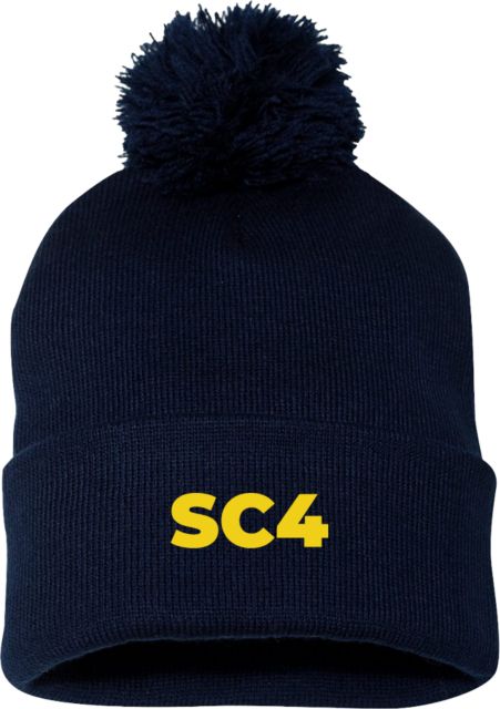 St. Clair  Sportsman Pom Pom Cuffed Beanie SC4 Primary Mark - ONLINE ONLY