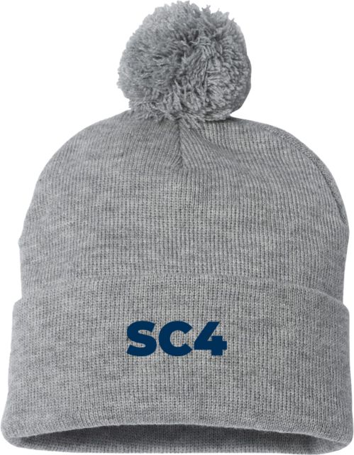 St. Clair  Sportsman Pom Pom Cuffed Beanie SC4 Primary Mark - ONLINE ONLY