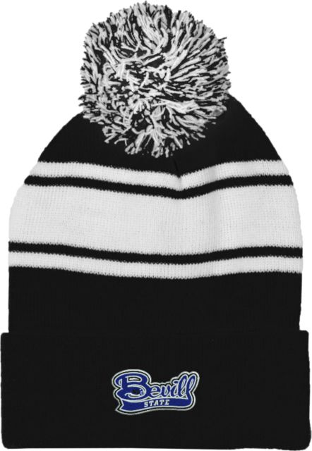 Bevill State Comm Two Tone Knit Pom Beanie w/Cuff Bevill State - ONLINE ONLY
