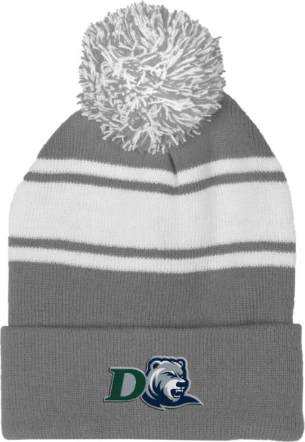 Drew University Two Tone Knit Pom Beanie w/Cuff Drew University Rangers Primary Mark - ONLINE ONLY