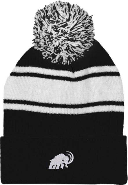 Amherst College Two Tone Knit Pom Beanie w/Cuff Amherst College Mammoth - ONLINE ONLY