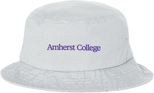 Amherst College Sportsman Bucket Hat Amherst College Wordmark Flat - ONLINE ONLY