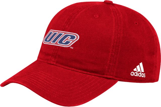 UIC Adidas Red Adjustable Washed Slouch UIC- ONLINE ONLY