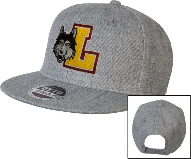 Loyola Chicago Heather Wool Blend Flat Bill Snapback Hat - ONLINE ONLY