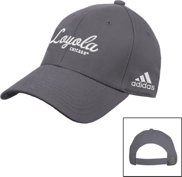 Loyola Chicago Adidas Slouch Unstructured Low Profile Hat Script Mark - ONLINE ONLY