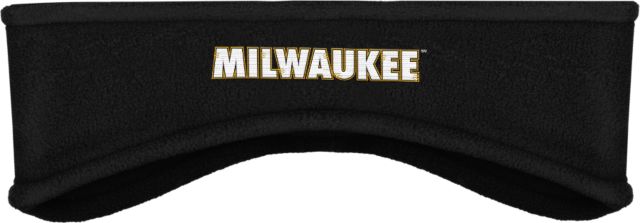 Wisconsin Milwaukee Stretch Fleece Headband University of Wisconsin Milwaukee Wordmark Flat - ONLINE ONLY