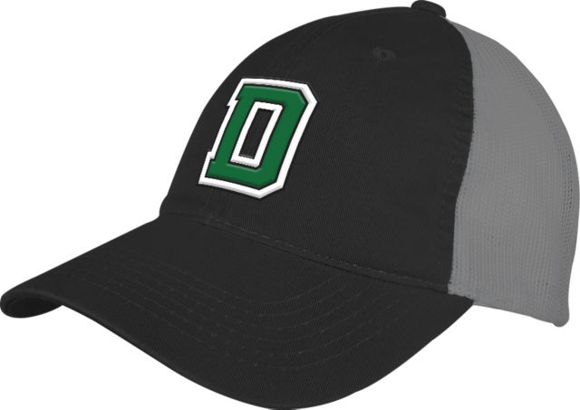 Dartmouth Black/Charcoal Mesh Back Unstructured Low Profile Hat Primary Mark - ONLINE ONLY
