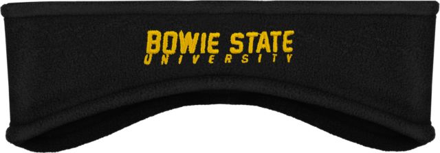 Bowie State Stretch Fleece Headband Bowie State University Stacked - ONLINE ONLY