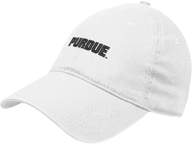 Purdue Unstructured Adjustable Low Profile Hat Purdue Athletic Wordmark