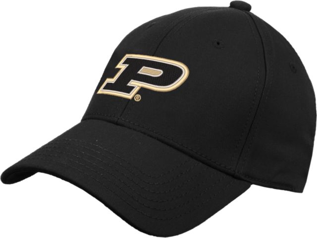 Purdue Structured Adjustable Pro Style Hat Primary Athletic Mark