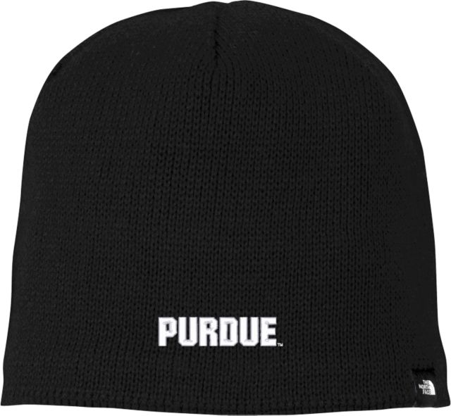 Purdue The North Face Asphalt Mountain Beanie Purdue Athletic Wordmark