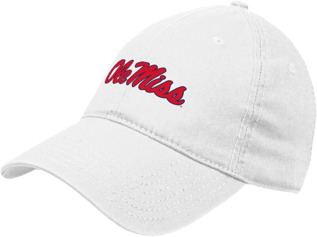 Ole Miss Unstructured Adjustable Low Profile Hat Ole Miss Script - Official Wordmark - ONLINE ONLY