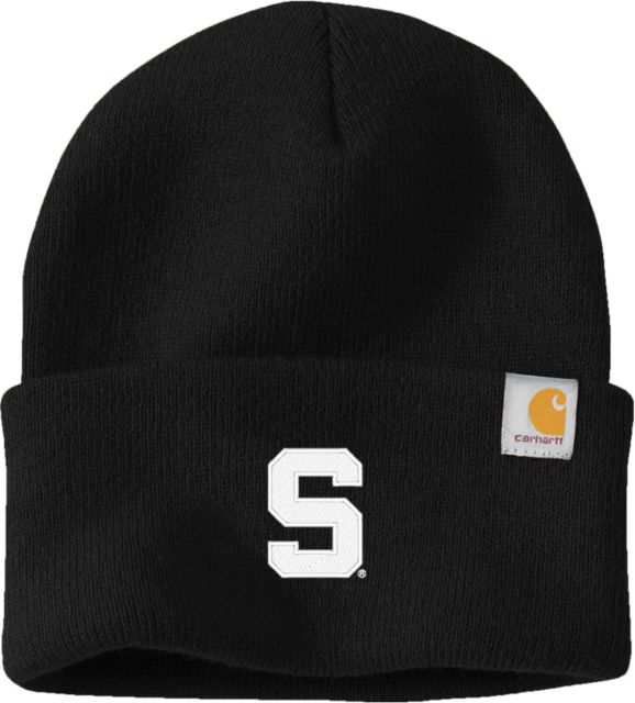 Michigan State Carhartt Knit Beanie w/Cuff Michigan State Block S - ONLINE ONLY