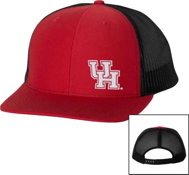Houston Richardson Red/Black Trucker Hat UH Interlocking - ONLINE ONLY