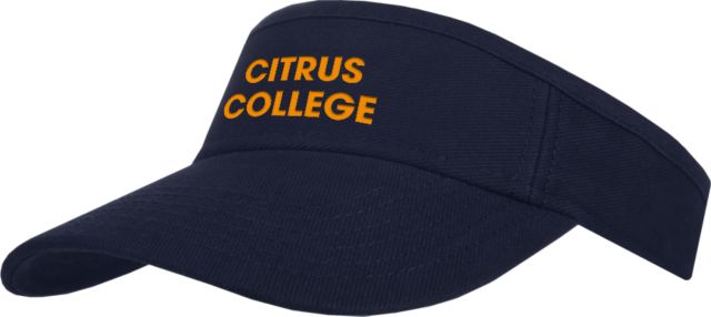 Citrus College Brushed Bull Denim Visor Citrus College Wordmark EMB - ONLINE ONLY