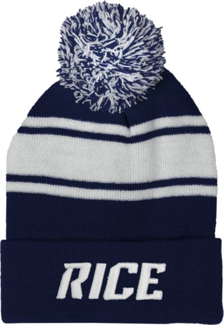 Rice Two Tone Knit Pom Beanie w/Cuff Rice - ONLINE ONLY