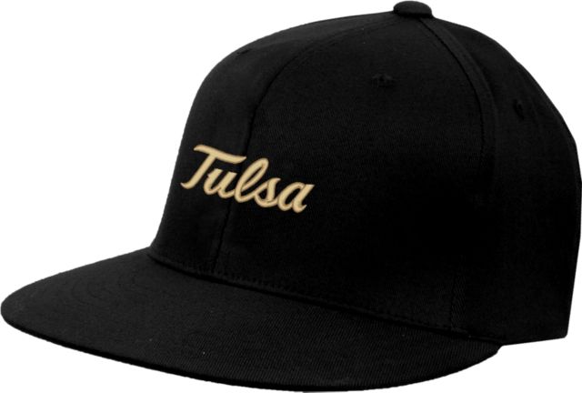 Tulsa Flat Bill Snapback Hat Tulsa Wordmark - ONLINE ONLY