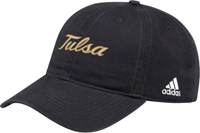 Tulsa Adidas Adjustable Washed Slouch Tulsa Wordmark - ONLINE ONLY