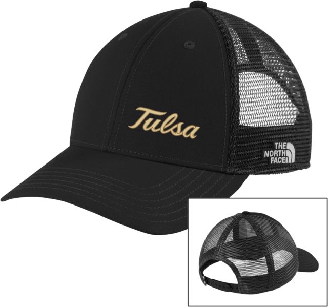 Tulsa The North Face Vintage White/Grey Ultimate Trucker Hat Tulsa Wordmark - ONLINE ONLY