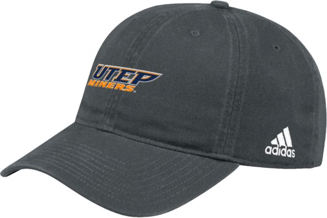 UTEP Adidas Adjustable Washed Slouch UTEP Miners Workmark