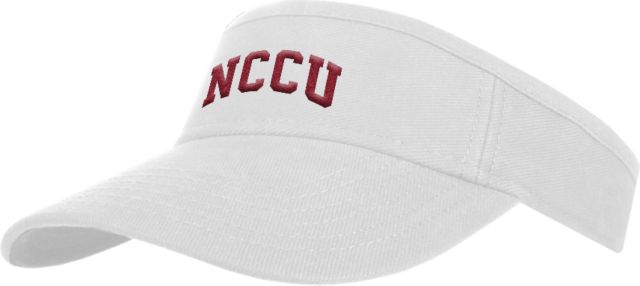North Carolina Central Brushed Bull Denim Visor NCCU Arched - ONLINE ONLY