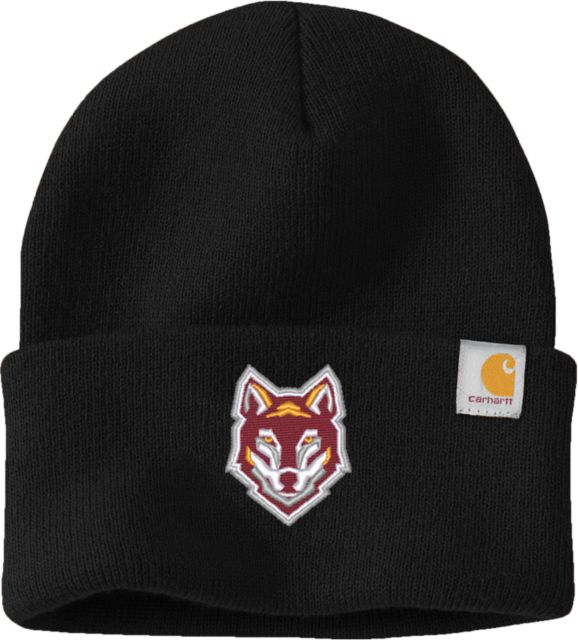 Alvernia Carhartt Knit Beanie w/Cuff Wolf Head - ONLINE ONLY