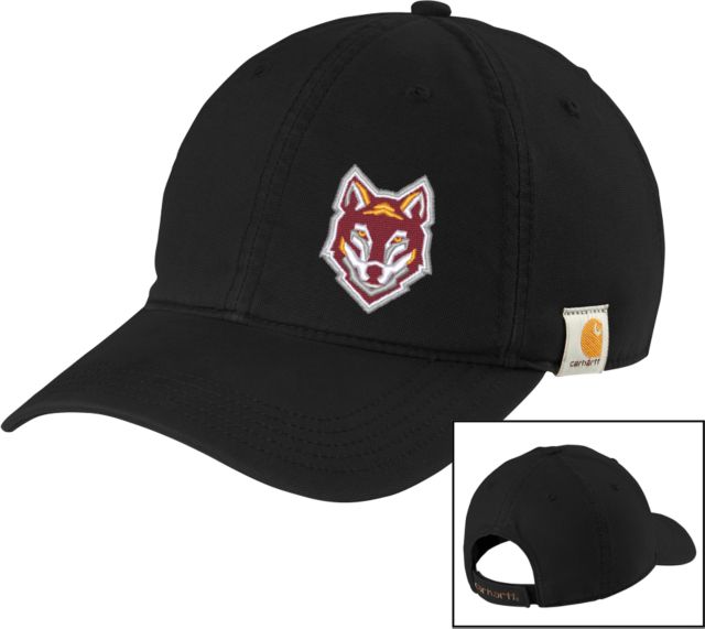 Alvernia Carhartt Cotton Adjustable Canvas Hat Wolf Head - ONLINE ONLY