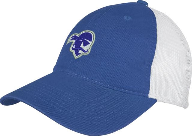 Seton Hall Mesh Back Unstructured Low Profile Hat Primary Athletics Logo - ONLINE ONLY