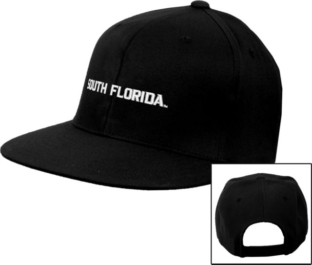 South Florida Flat Bill Snapback Hat Wordmark - ONLINE ONLY