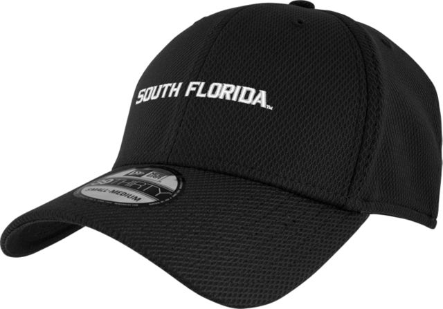 South Florida New Era Light Diamond Era 39THIRTY Stretch Fit Hat Bull Head | Light Grey | Large/XLarge