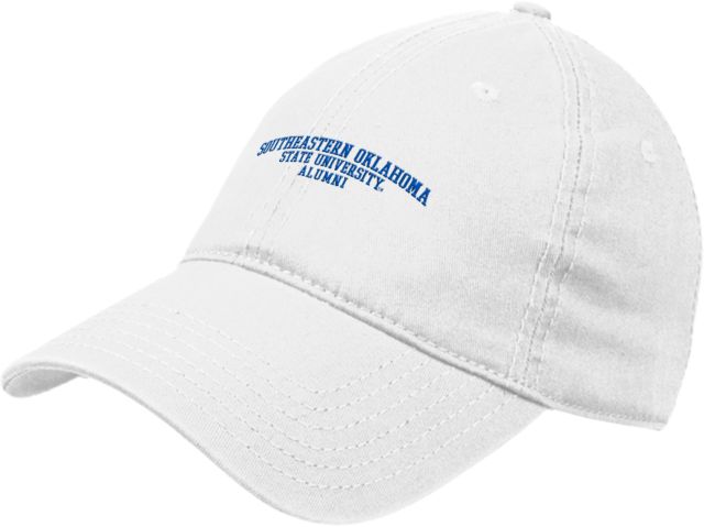 Southeastern Oklahoma State Unstructured Adjustable Low Profile Hat Southeastern Oklahoma State University Alumni Arched - ONLINE ONLY