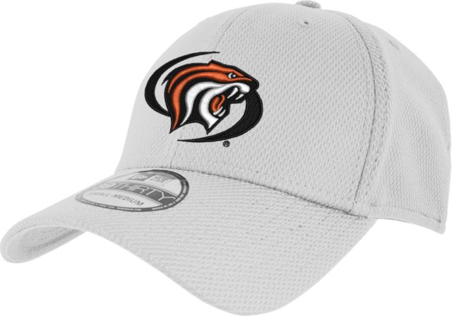 Pacific Tigers New Era Diamond Era 39Thirty Stretch Fit Hat Pacific Powercat Primary Mark - ONLINE ONLY