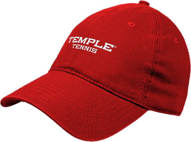 Temple Unstructured Adjustable Low Profile Hat Tennis - Temple University - ONLINE ONLY