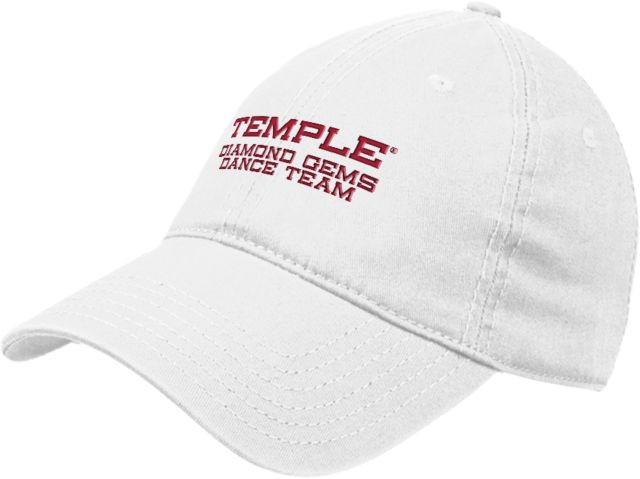 Temple Unstructured Adjustable Low Profile Hat Diamond Gems Dance Team - Temple University - ONLINE ONLY