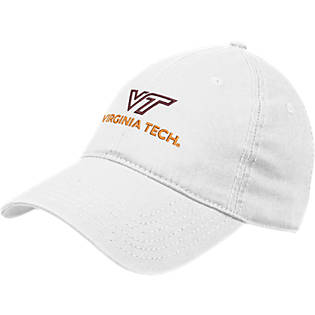 Virginia Tech Twill Unstructured Low Profile Hat Primary Institutional Mark  - ONLINE ONLY: Virginia Tech