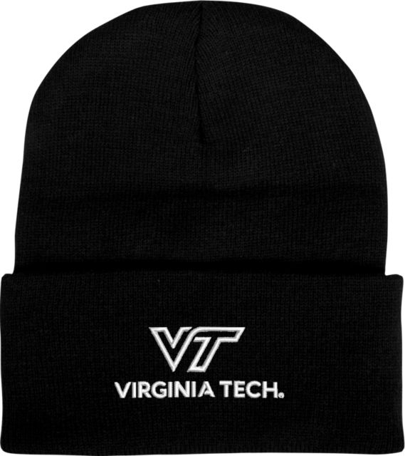 Virginia Tech Knit Beanie w/Cuff Primary Institutional Mark - ONLINE ONLY