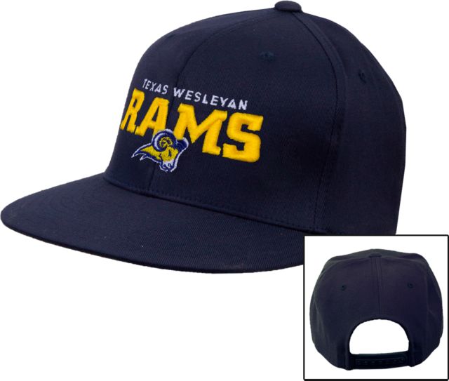 Texas Wesleyan Flat Bill Snapback Hat Primary Mark - ONLINE ONLY