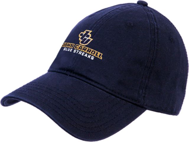 John Carroll Twill Unstructured Low Profile Hat JCU Stacked - ONLINE ONLY