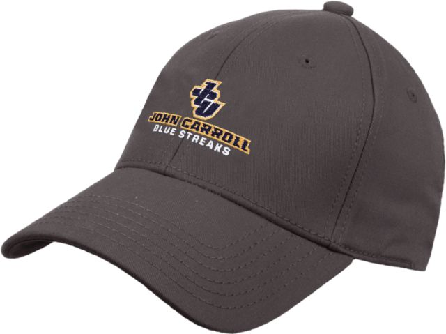 John Carroll Heavyweight Twill Pro Style Hat JCU Stacked - ONLINE ONLY