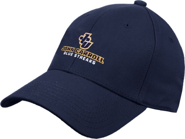 John Carroll Heavyweight Twill Pro Style Hat JCU Stacked - ONLINE ONLY