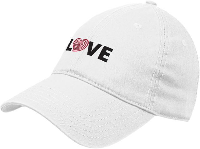 Unstructured Adjustable Low Profile Hat Love w/ Heart Scarlet by the Phluid Project - ONLINE ONLY