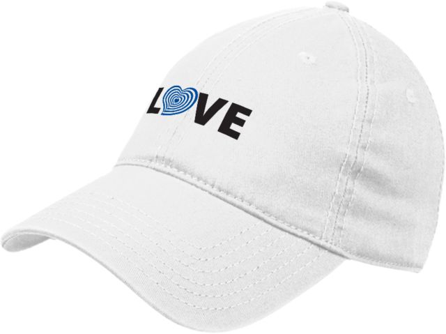 Unstructured Adjustable Low Profile Hat Love w/ Heart Royal by the Phluid Project - ONLINE ONLY